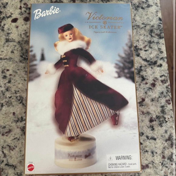 2000s Unopened Mattel Barbie Victorian Ice Skater Doll - Picture 3 of 3